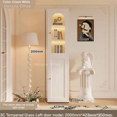 Steel Sideboard- CBT469| Luxury Nordic Style With Reeded Glass Doors&Adjustable Laminate for Dining Room-China Factory Hengna Wholesale photo-5