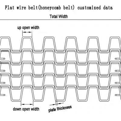 Stainless Steel Conveyor Belt for Cleaning Line, Great Wall Mesh Belt Customization photo-5