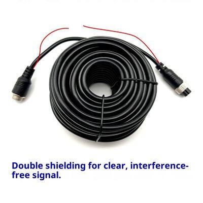 M12 waterproof aviation plug cable for trailer trigger, truck on-board reversing camera cable