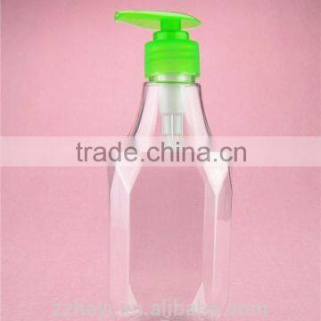 11oz 330ml clear octagonal plastic pet bottle for liquid detergent