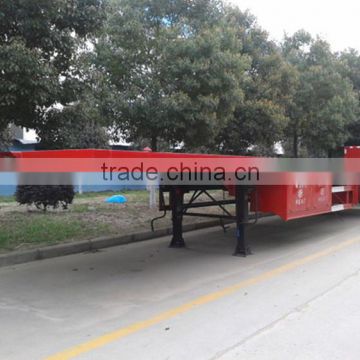 2015 hot selling flat bed semi trailer,tri-axle low bed semi trailer