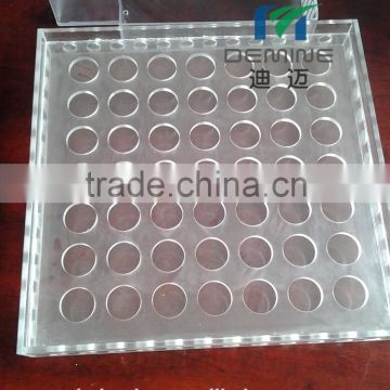 Clear polycarbonate test tube stand