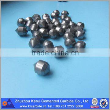 Mining type carbide brazed tips for drilling bits