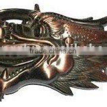 A 3D Chinese dragon belt buckles