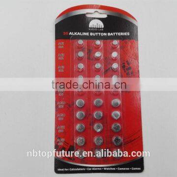 30 alkaline button batteries