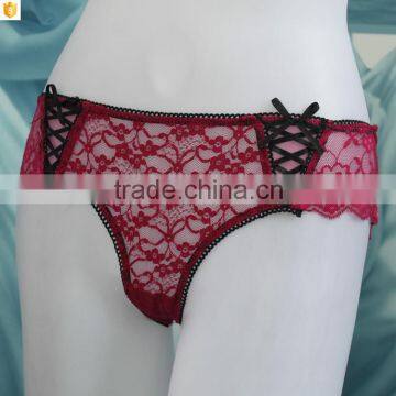 High Quality Lace Lovely Ladies Sexy Lingerie Panties Briefs Lace G-string Thongs photo-2