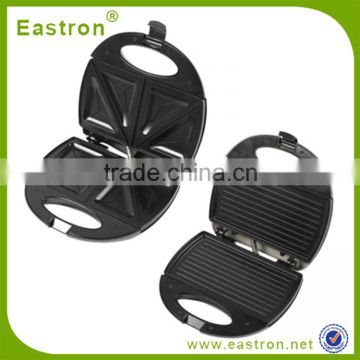 750W Non-Stick Coating Cooking Plate 2 Slice grill sandwich maker