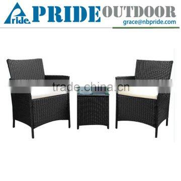 Modern Garden Furniture Wicker Rattan Picnic Patio Outdoor Dining Cafe Table And Chair Set