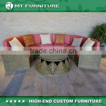 natural rattan outdoor furniture sofa