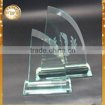 Fashion hot-sale crystal art glass cube trophy