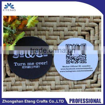 custom printed & branded cheap paper coasters for promotion sale