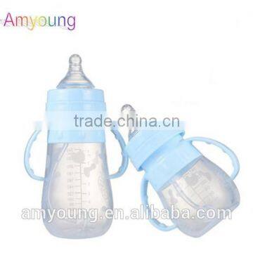 New Baby Safety Product Silicone Bottles, Water Bottles for Newborns,Baby Silicone Bottle