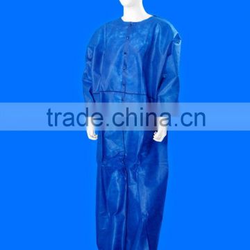 Disposable breathable Microporous film Protective Coverall with Hood and Waist Elastic waterproof