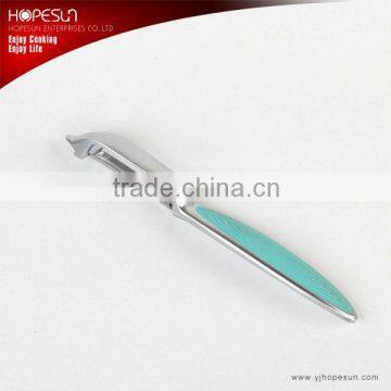 Popular vegetable tool best zinc-aluminum alloy peeler with blue handle