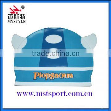 Silicone material childeren printing silicone swim cap