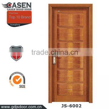 Top fashion main door design photos 3D effect wood door veneer types hotel room door design