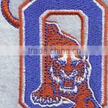 good price high quality Oconee Tigers design customized jersey embroidery patches,appliques for clothing