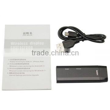 1080p HD WiFi DLNA Miracast Airplay Receiver Dongle E6 For Smartphones Tablet PC