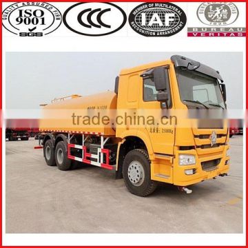 Sinotruk 20m3 water tank trucks sale with sprinkling system