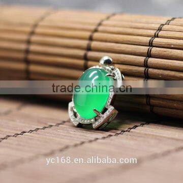Yiwu Factory Green Jade Jewelry Pendant Type Emerald Pendant photo-4