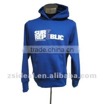 Men's knitted heavy cotton pullover custome Hoodies&Sweatshirts