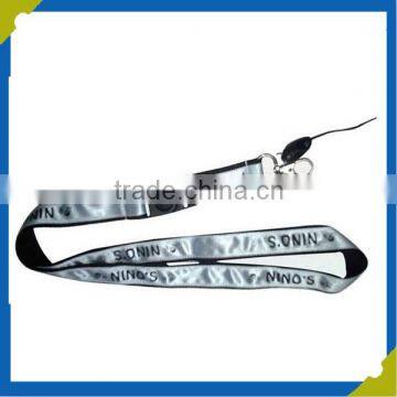 Blue tube mobile phone lanyard with pocket customized printing logo