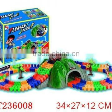 Kids electric railway toy intelligent building block