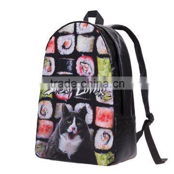 OEM New Design 3D Print Hot Sale Custom Polyester Student School Bag