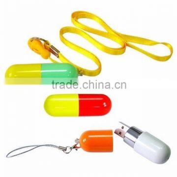 Plastic case mini Pill usb 3.0 flash drive with 1GB cheap price