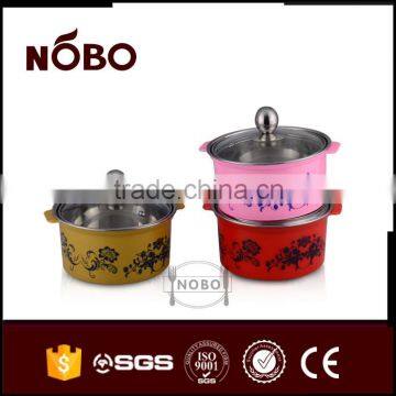 2016 NOBO New Design Stainless Steel Pot With Glass Lid photo-4