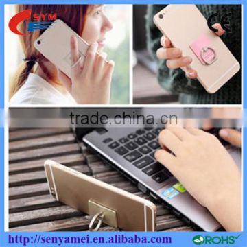 Best selling !! 360 degree rotation cute finger ring mobile phone stand, Cartoon design pattern