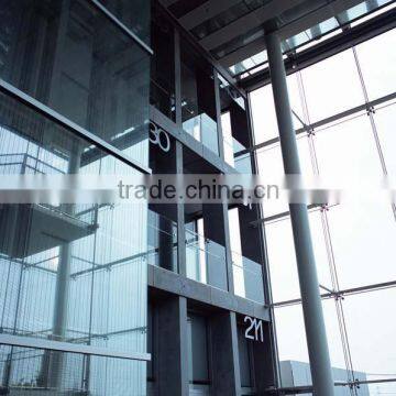 Aluminium Spider Point Supported Curtain Wall