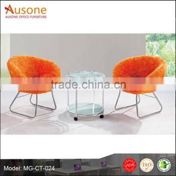 Modern Glass Top Triangle Conference Table Design