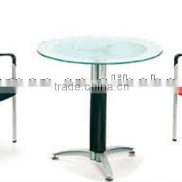 hot sale teel legs office round negotiating table/round meeting table