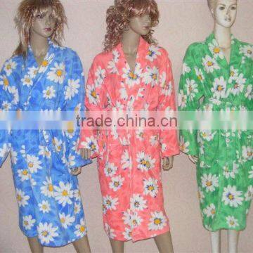 100% cotton Printing Bathrobe BR0012