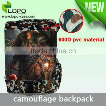 New China manufacturer sublimation Custom fancy priting Camouflage backpack