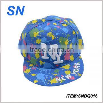 fashion custom 3D emboridery colourful snapback sun hat