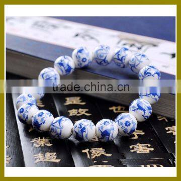 2016 new ceramic bracelet, ceramic jewelry, ceramic blue and white energy bracelet