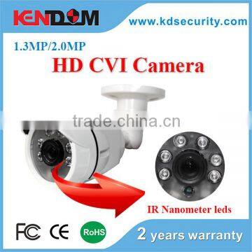 OEM CVI Camera New IR nanometer leds Solid Plastic Bullet Camera Housing rohs Security Camera 1.3/ 2.0 Megapixel