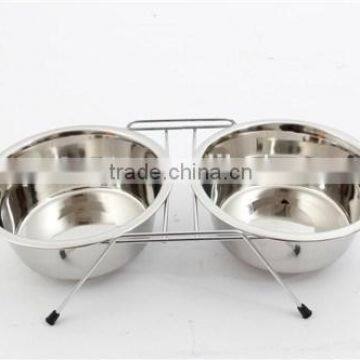 14oz double diner wholesale stainless steel dog bowl