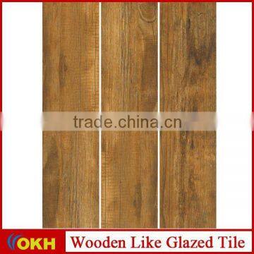 Grey floor like wood pattern floor tile design