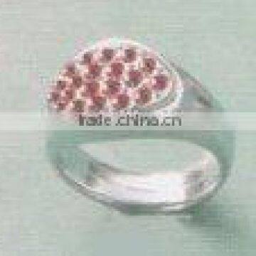 Fancy zinc alloy finger ring