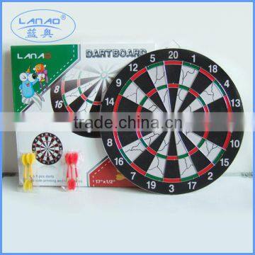 17'' flocked dartboard game