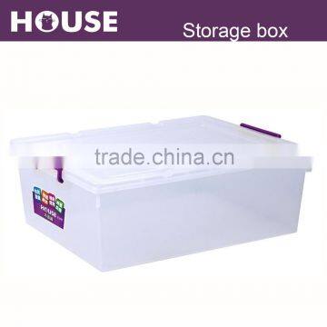 Strong structure clear square storage box 33L