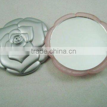 Flower shap plastic japanese hand mirror makeup