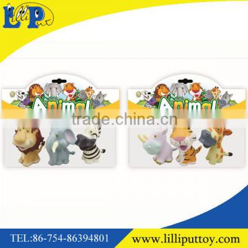 Cartoon 3pcs filling cotton animal toy