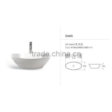 D405 Washing ceramic oval bathroom sinks