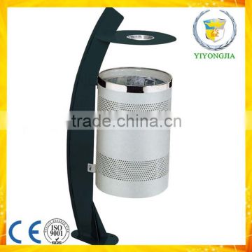 unique outdoor rubbish barrel round dustbin for sale