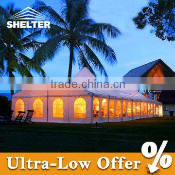 Hot Sale Wedding Tents for Sale With Pleated Linings and Chandelier From Guangzhou