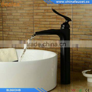 Oil Rubbed Bronze Finish Single Handle Single Hole Bathroom Waterfall Basin Mixer Vessel Faucet Tap Quality Choice photo-2